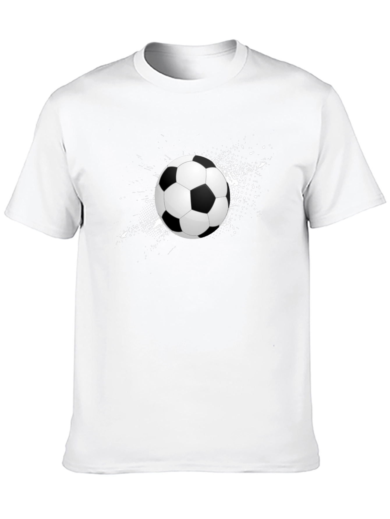 Soccer Ball Graphic T-Shirt - Stylish Mens Tee