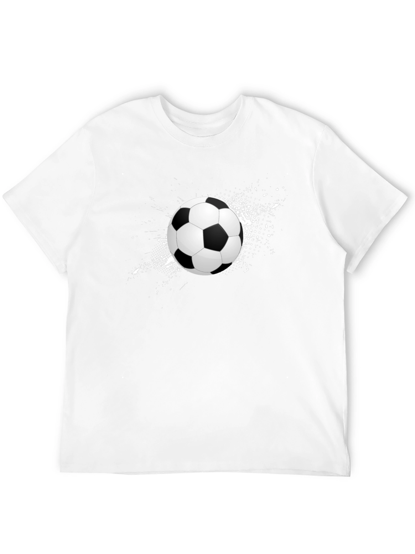 Soccer Ball Graphic T-Shirt - Stylish Mens Tee