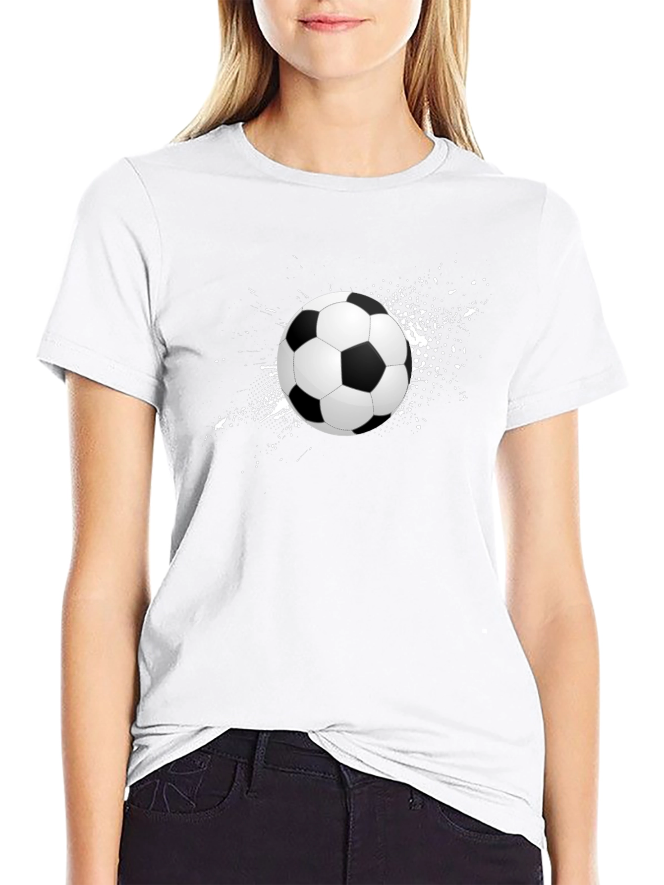Soccer Ball Graphic T-Shirt - Stylish Mens Tee