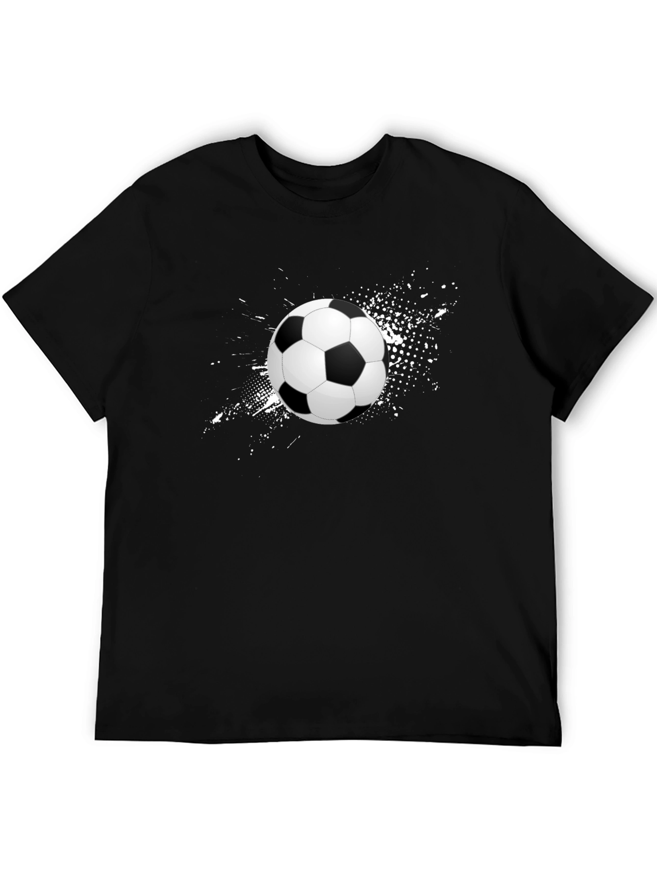 Soccer Ball Graphic T-Shirt - Stylish Mens Tee