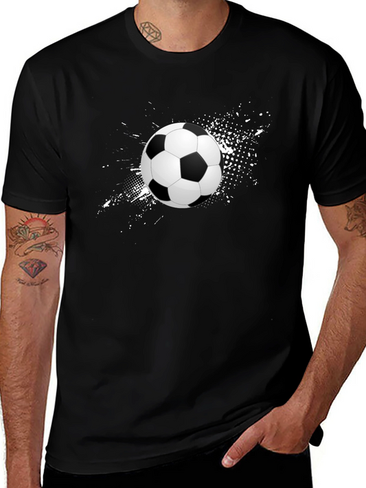 Soccer Ball Graphic T-Shirt - Stylish Mens Tee