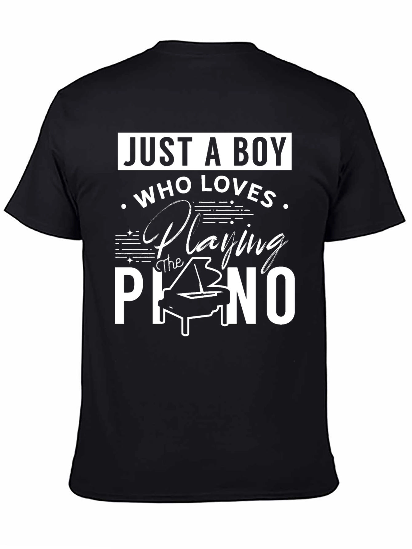 Piano Lover Boys Graphic Tee