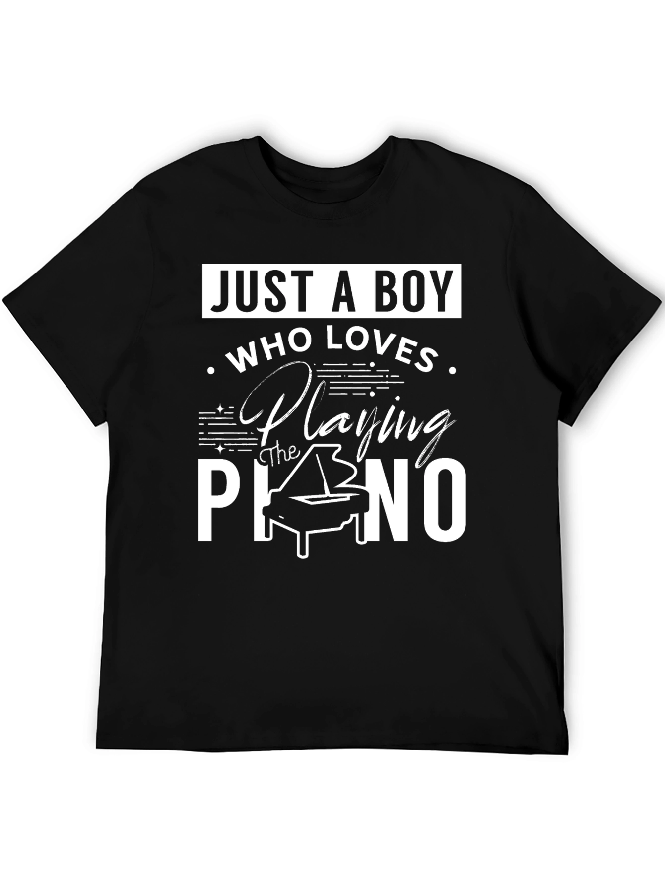 Piano Lover Boys Graphic Tee