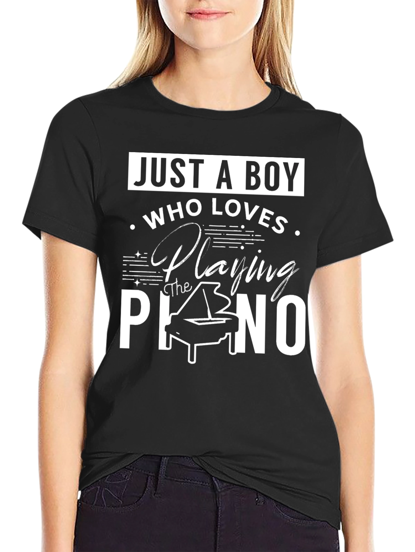 Piano Lover Boys Graphic Tee