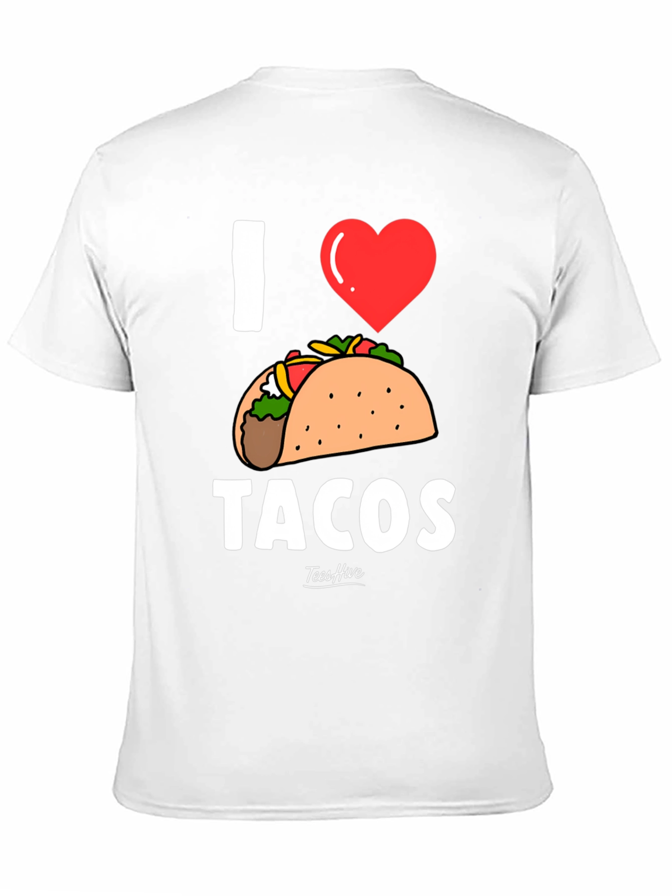 I Heart Tacos Graphic Tee - Black Cotton T-Shirt
