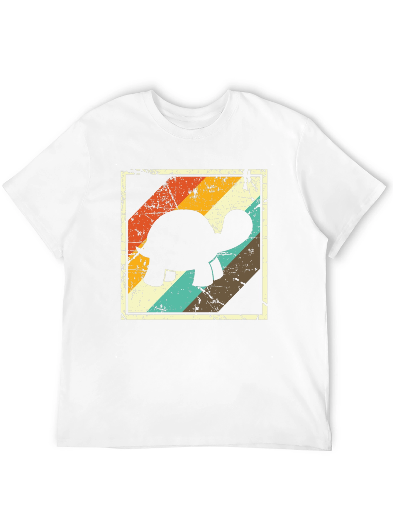 Retro Turtle Graphic Tee - Black