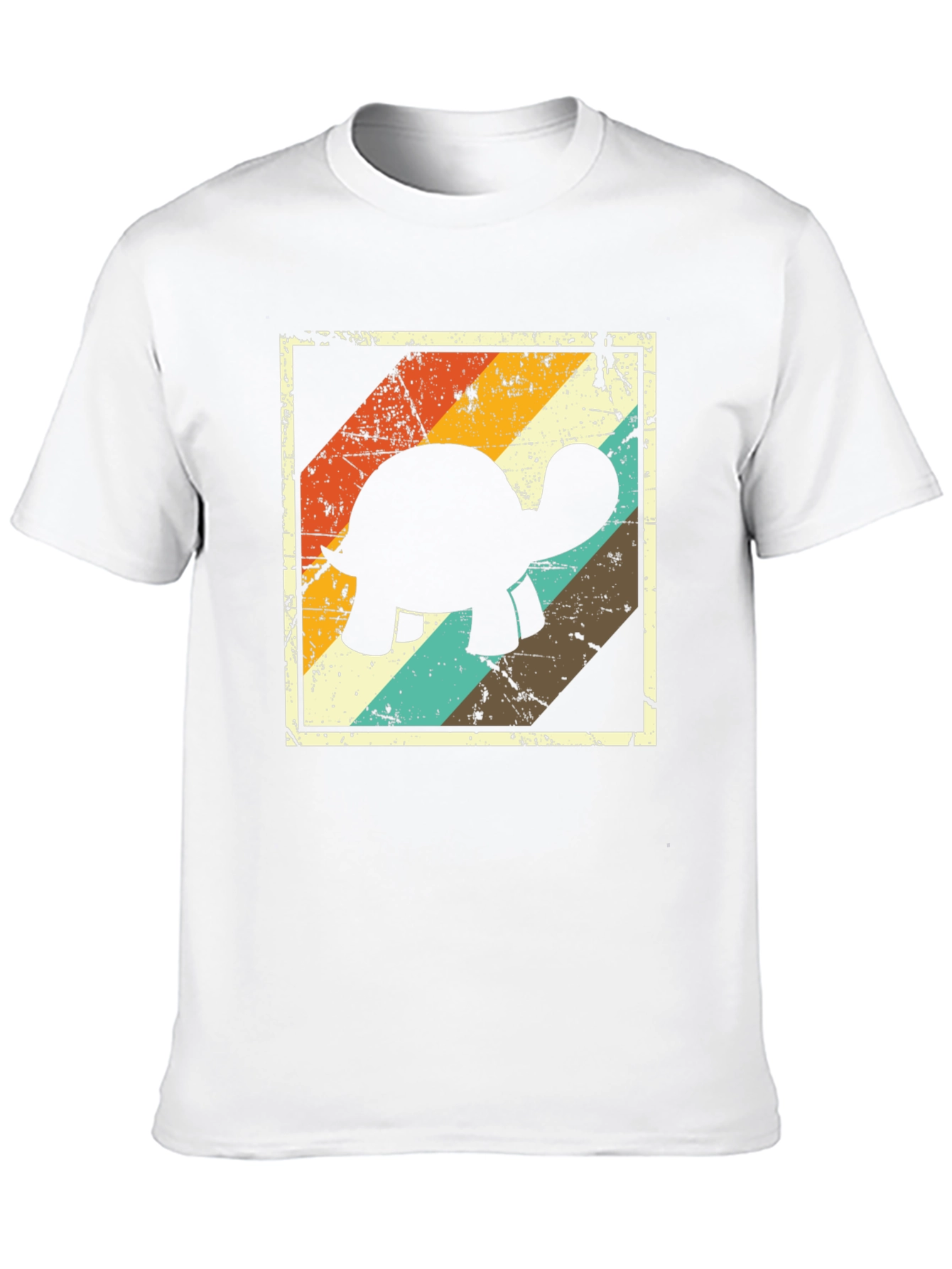 Retro Turtle Graphic Tee - Black