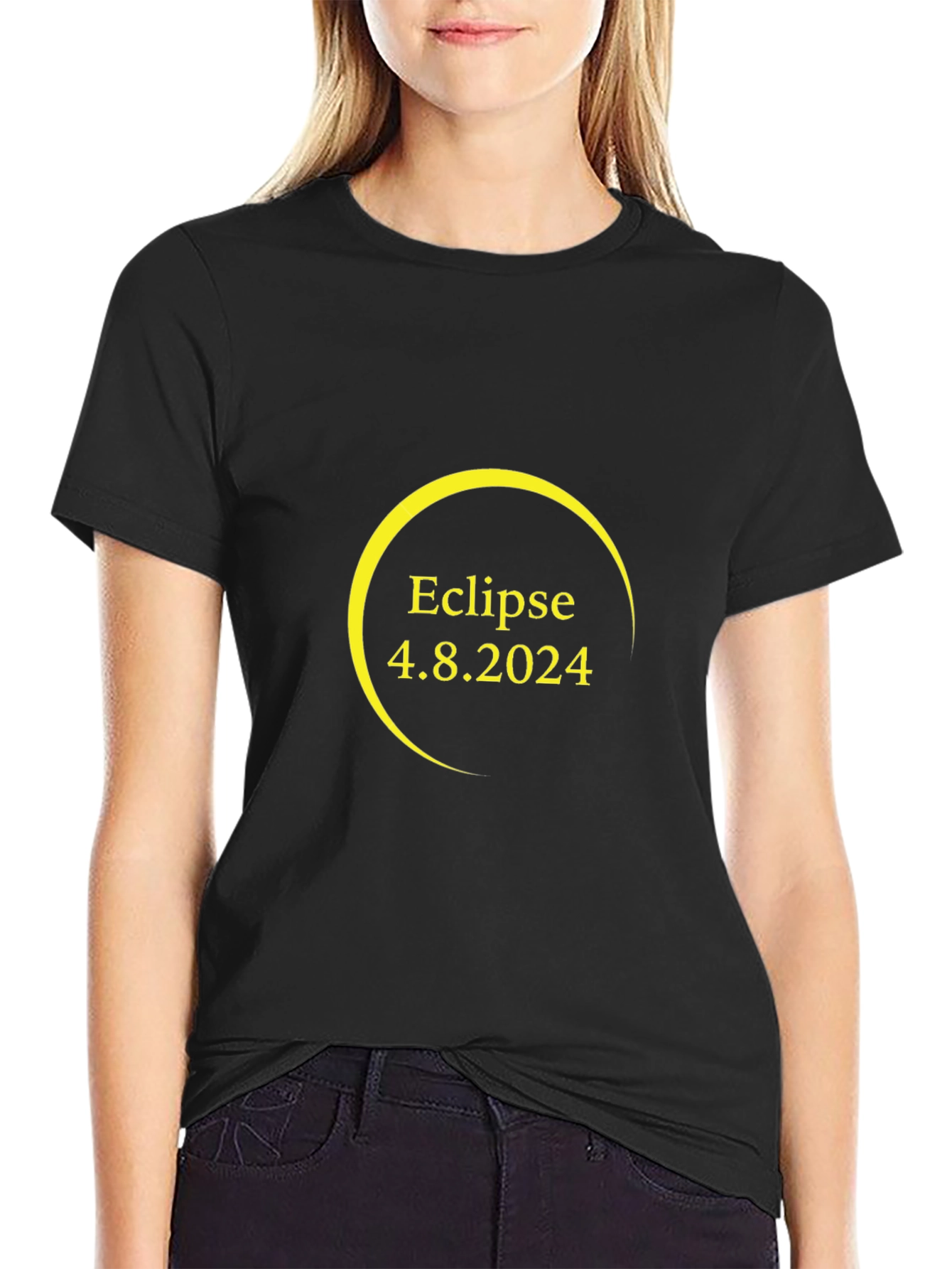 Eclipse 4.8.2024 Black T-Shirt