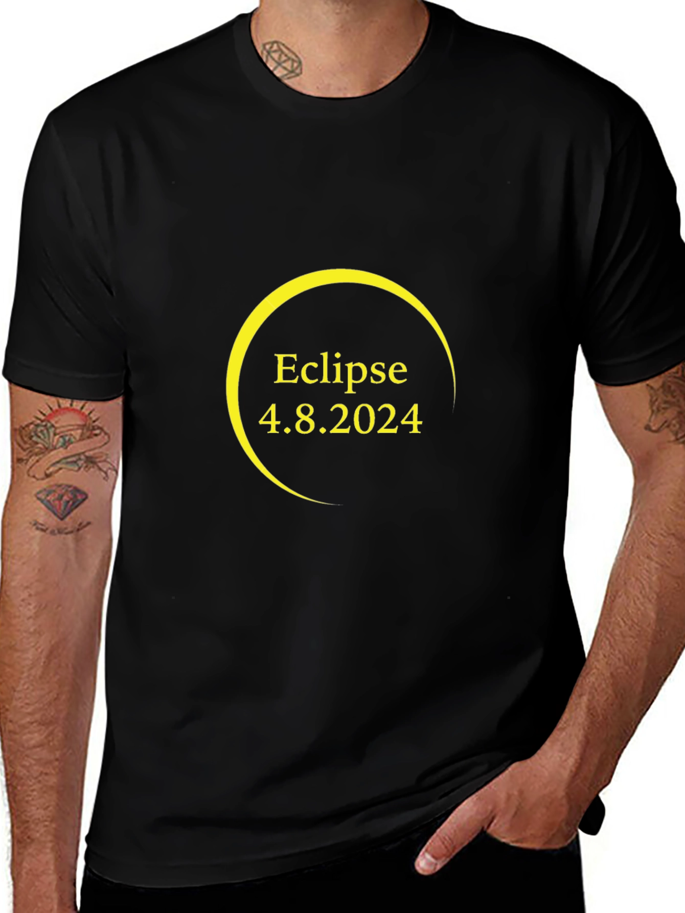 Eclipse 4.8.2024 Black T-Shirt