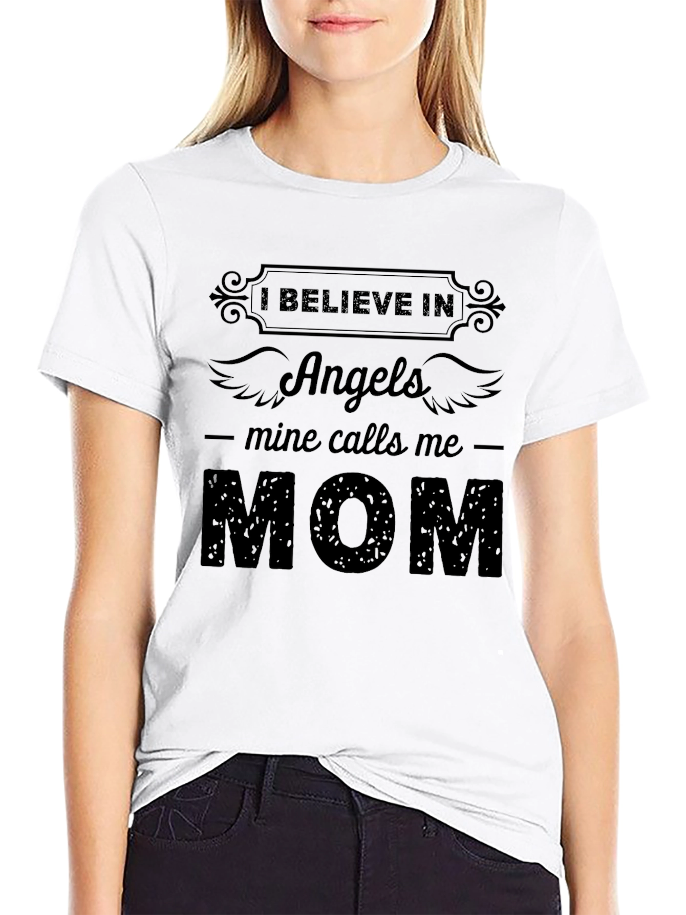 I Believe In Angels Mom T-Shirt