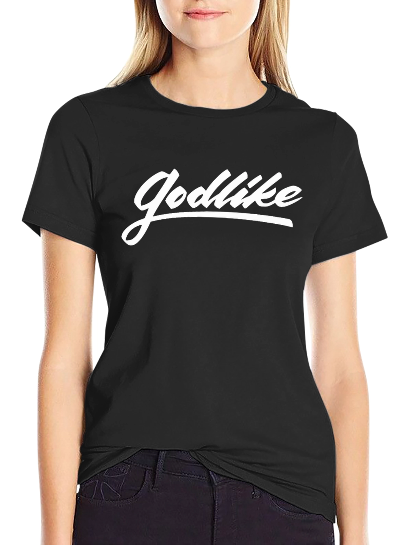 Godlike Black Graphic T-Shirt