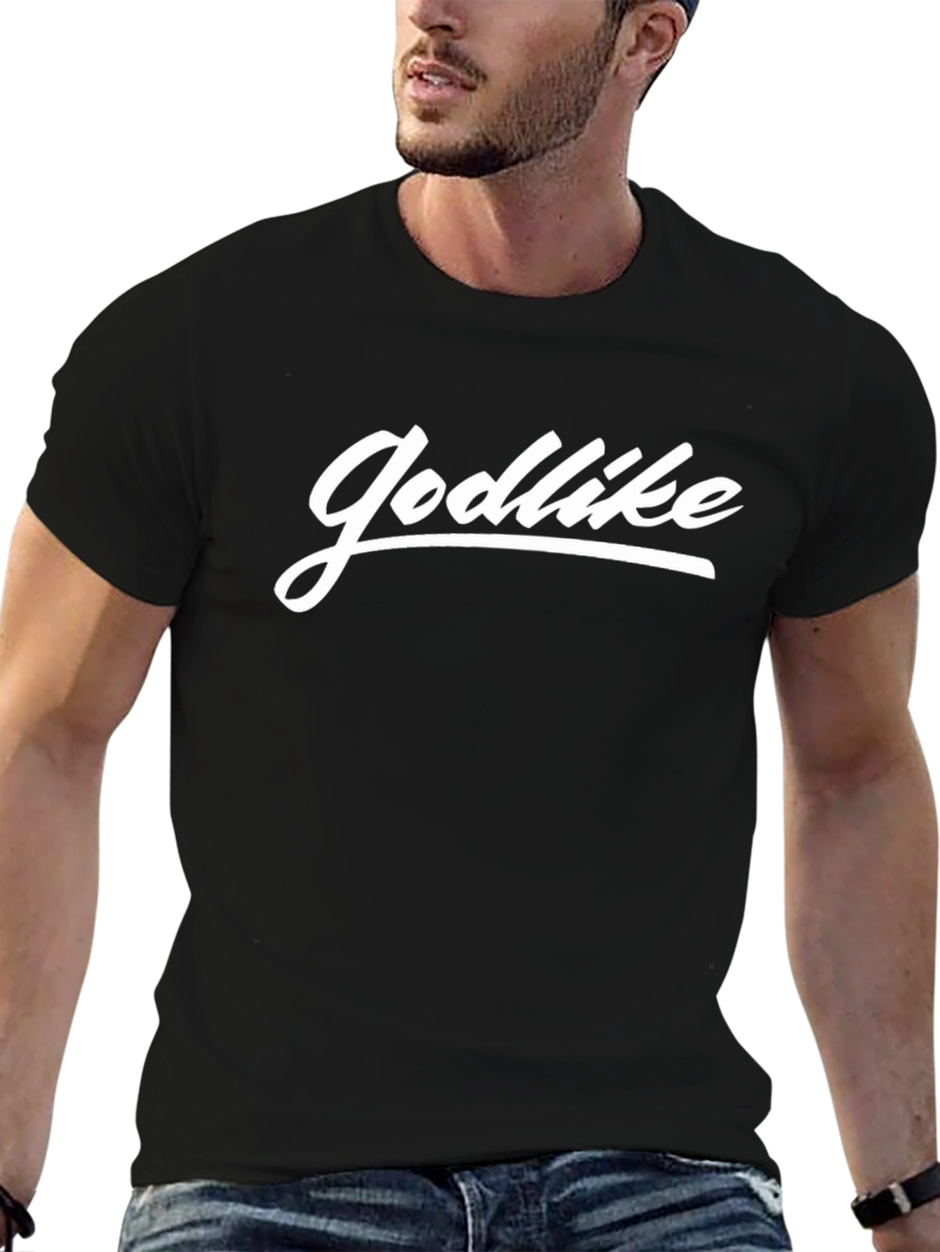 Godlike Black Graphic T-Shirt