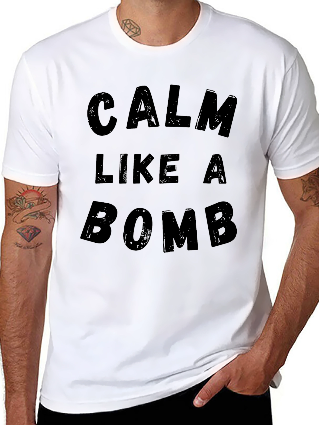 Calm Like A Bomb Graphic T-Shirt