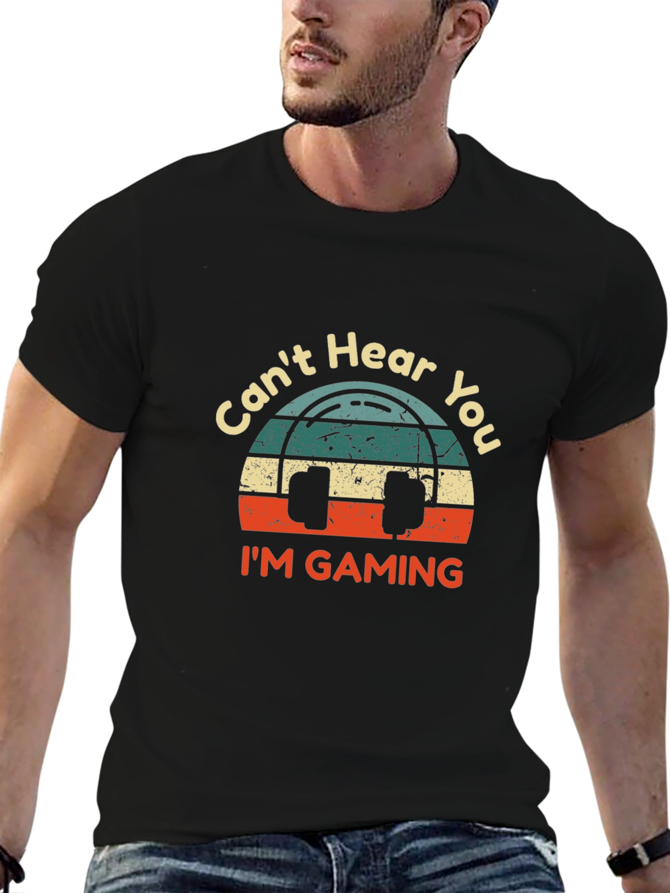 Cant Hear You Im Gaming Graphic Tee