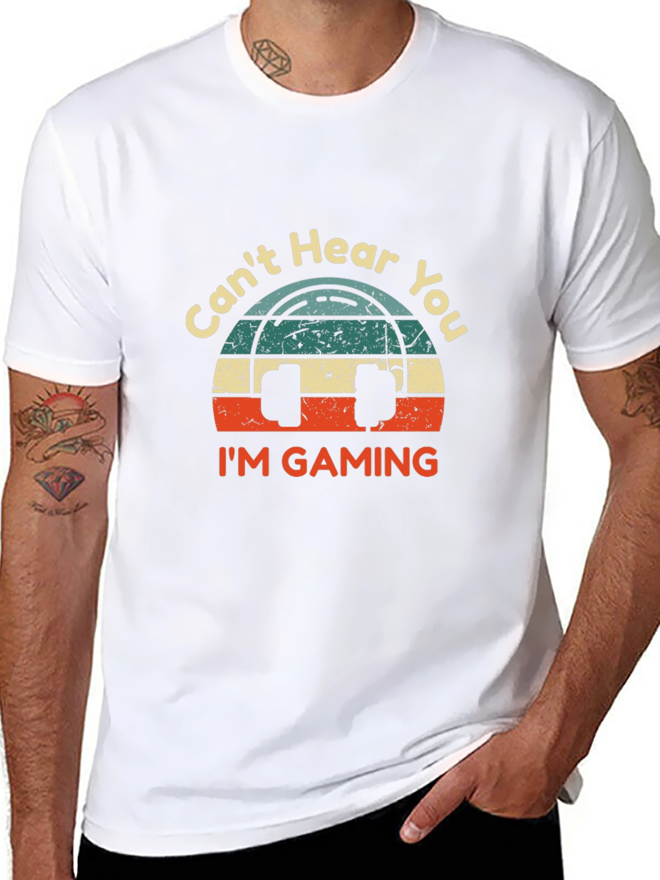 Cant Hear You Im Gaming Graphic Tee
