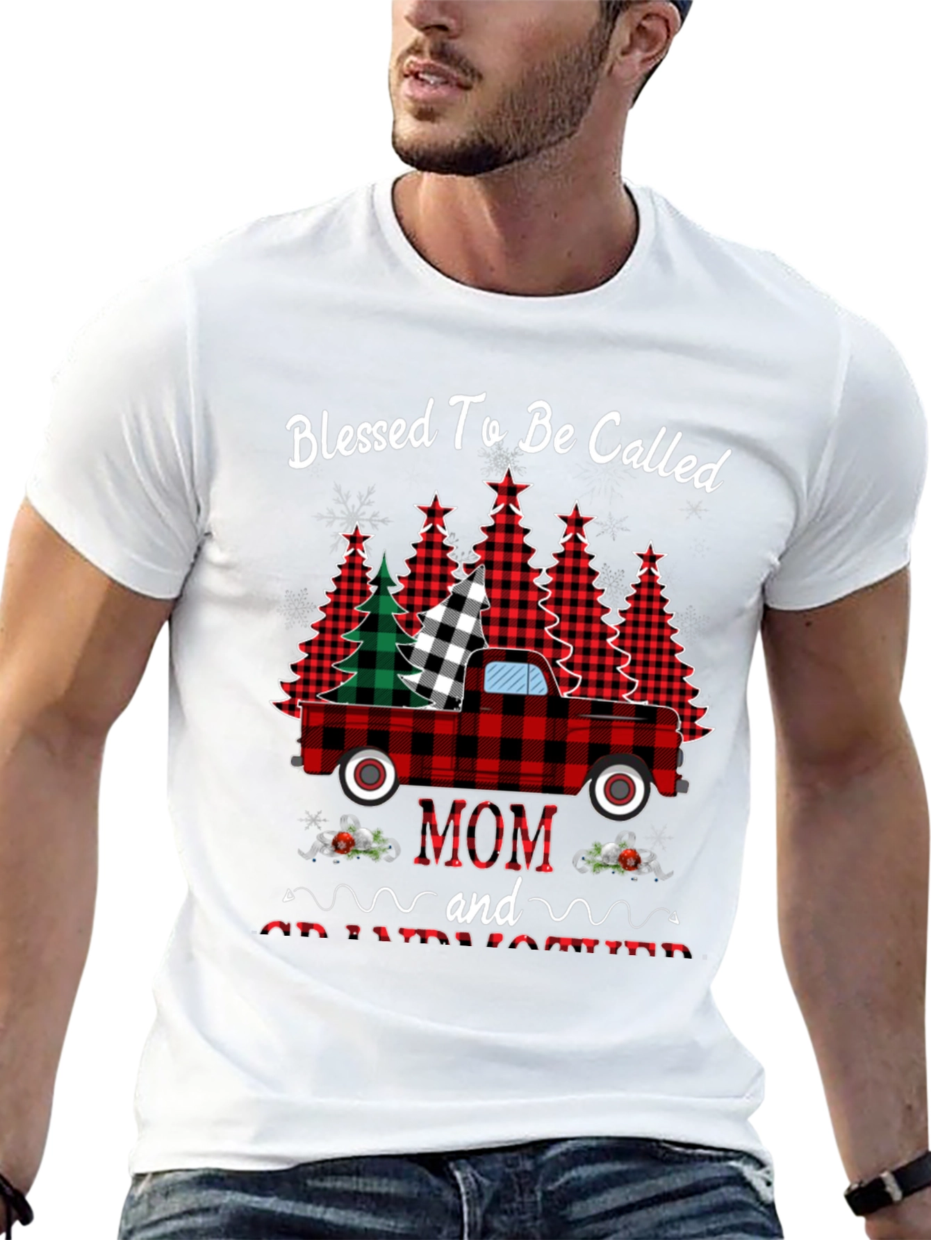 Blessed Mom Christmas Truck T-Shirt