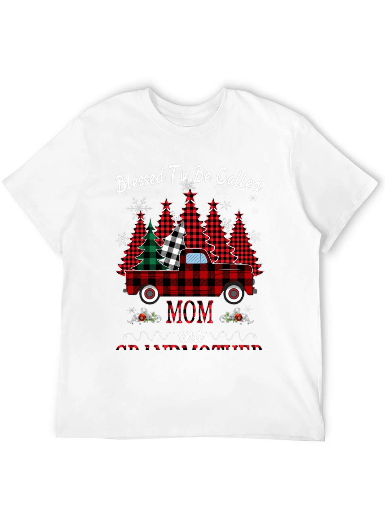 Blessed Mom Christmas Truck T-Shirt
