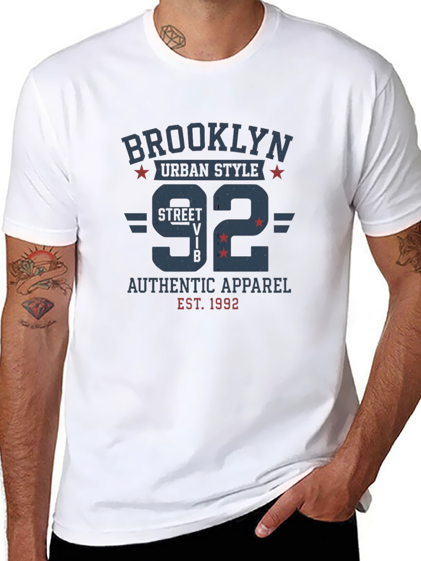 Brooklyn 92 Graphic Tee - Urban Style T-Shirt