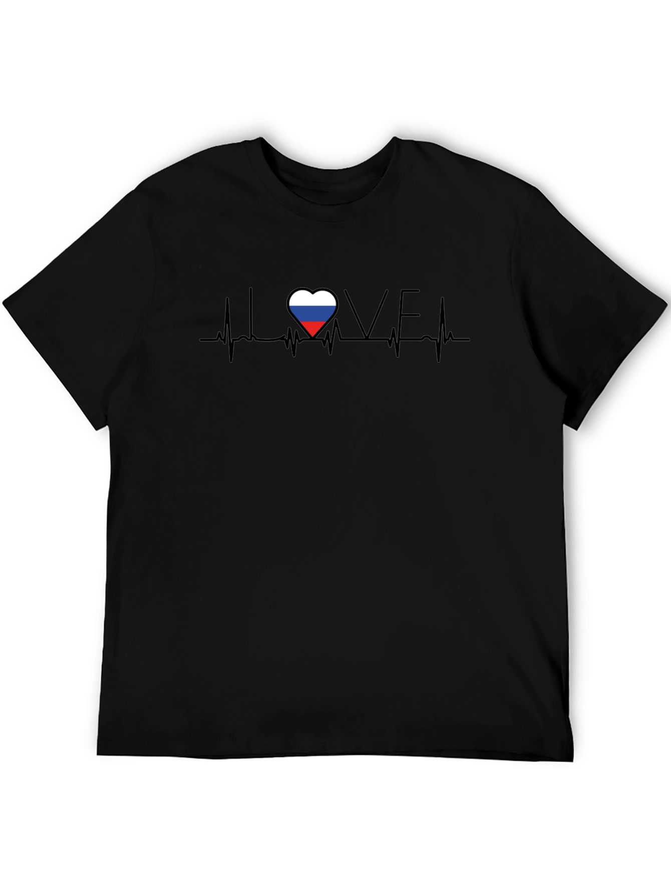 I Love Russia Heartbeat T-Shirt