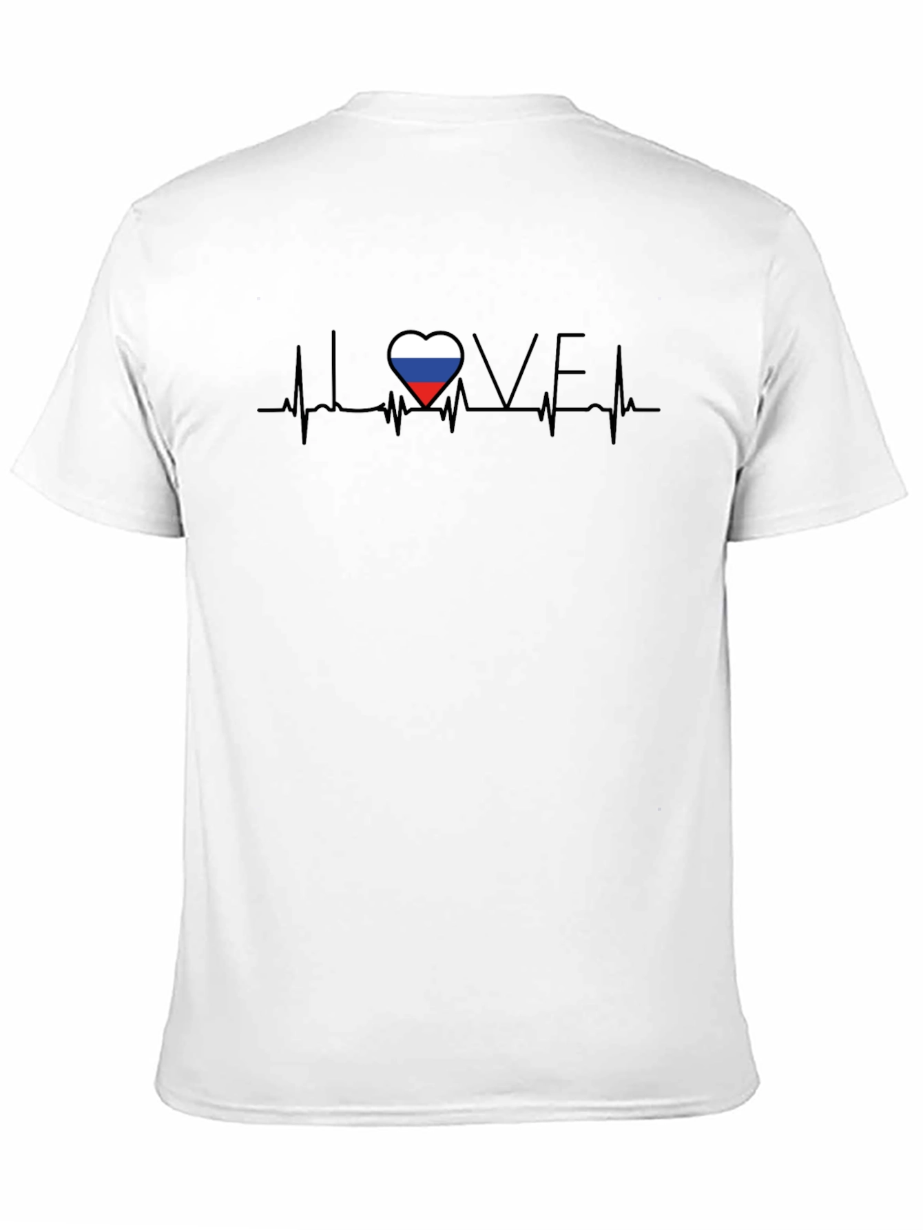 I Love Russia Heartbeat T-Shirt