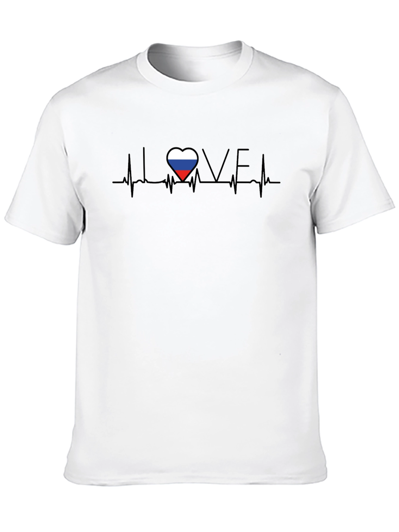 I Love Russia Heartbeat T-Shirt