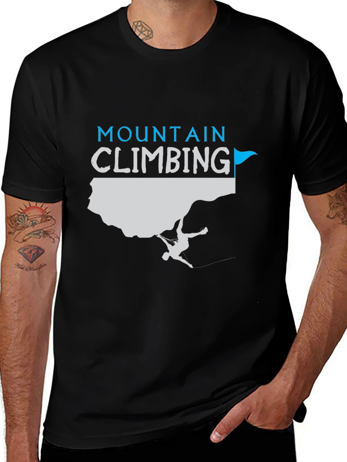 Mountain Climbing Graphic Tee - Rock Climbing Shirt