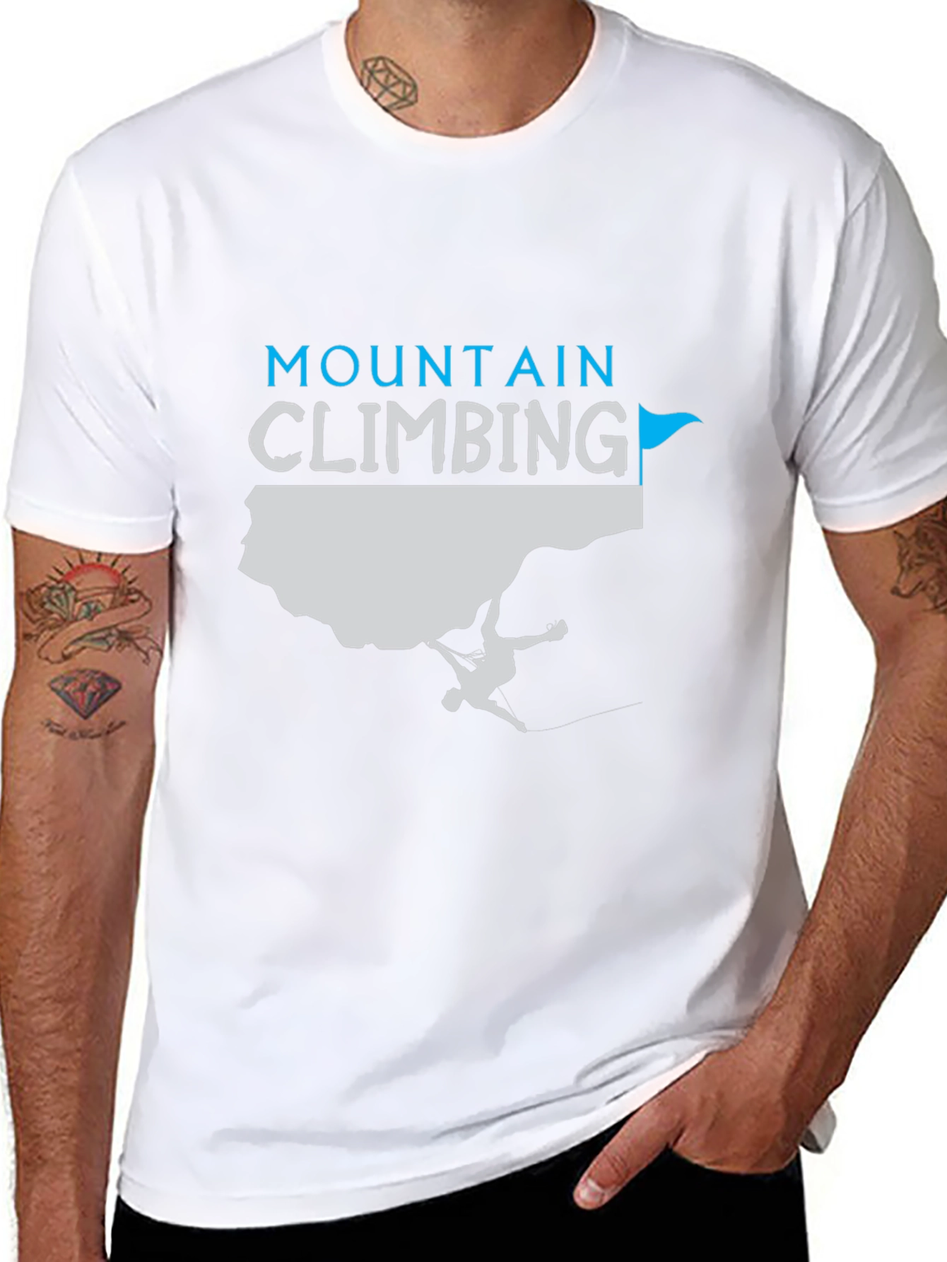 Mountain Climbing Graphic Tee - Rock Climbing Shirt