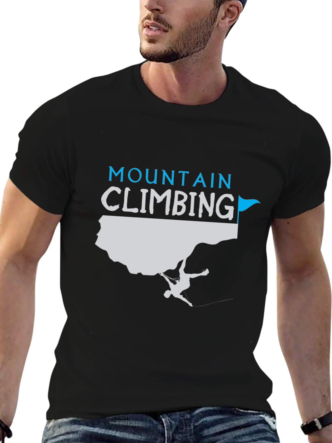 Mountain Climbing Graphic Tee - Rock Climbing Shirt
