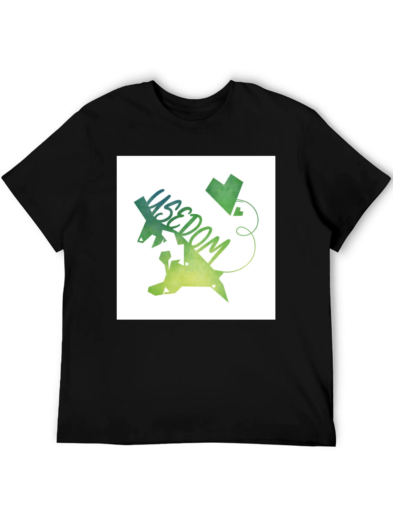 Usedom Graphic Tee - Island Love Green & Blue