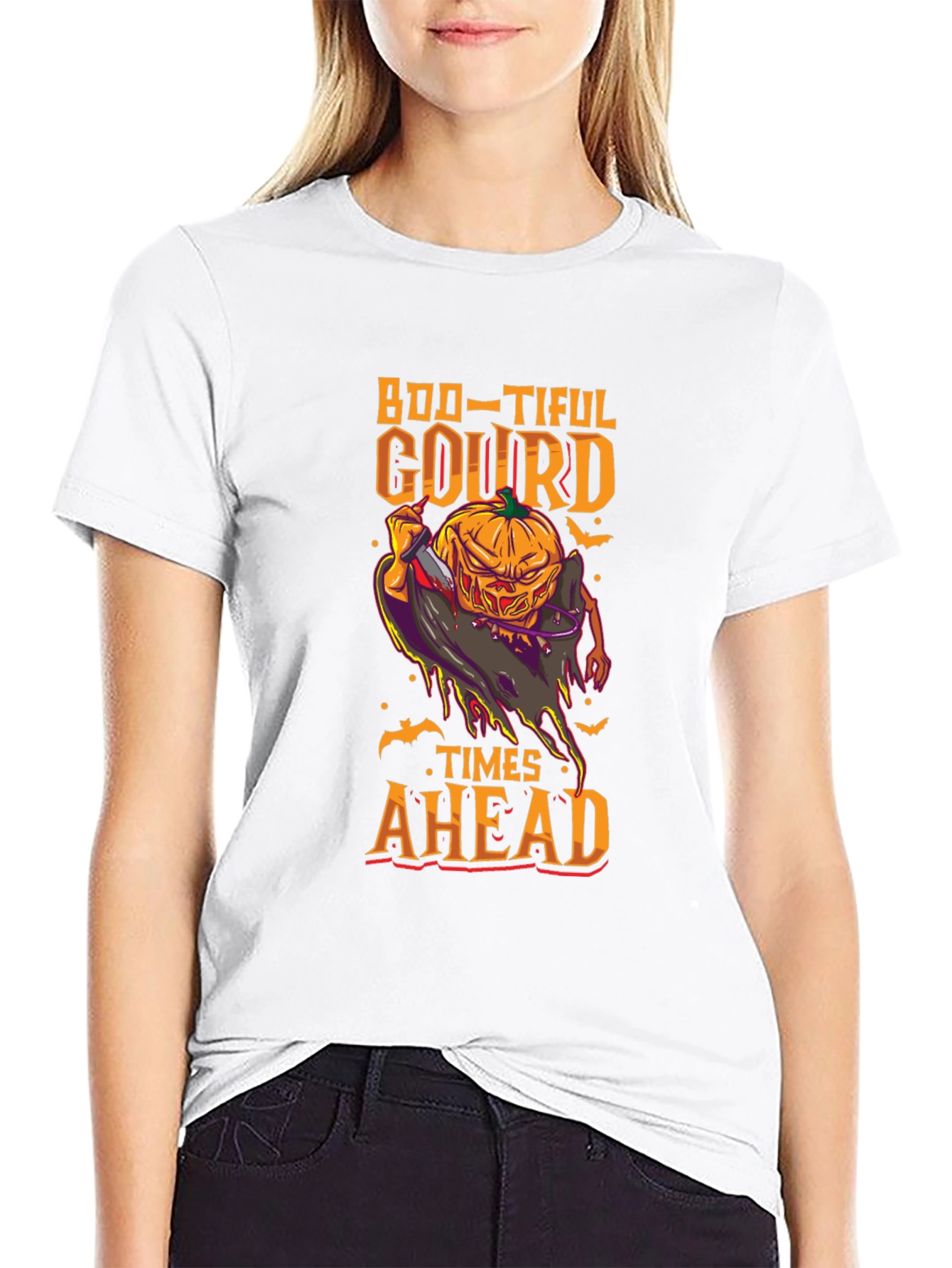 Boo-tiful Gourd Times Ahead Halloween T-Shirt