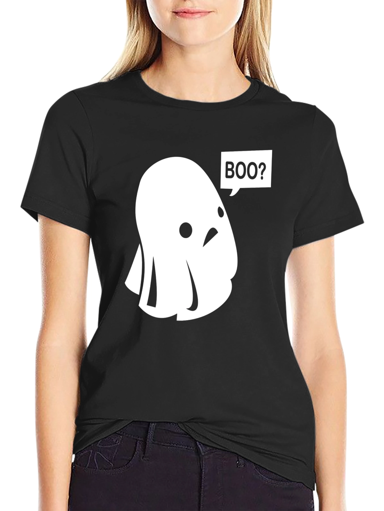 Boo Ghost T-Shirt - Spooky & Cute