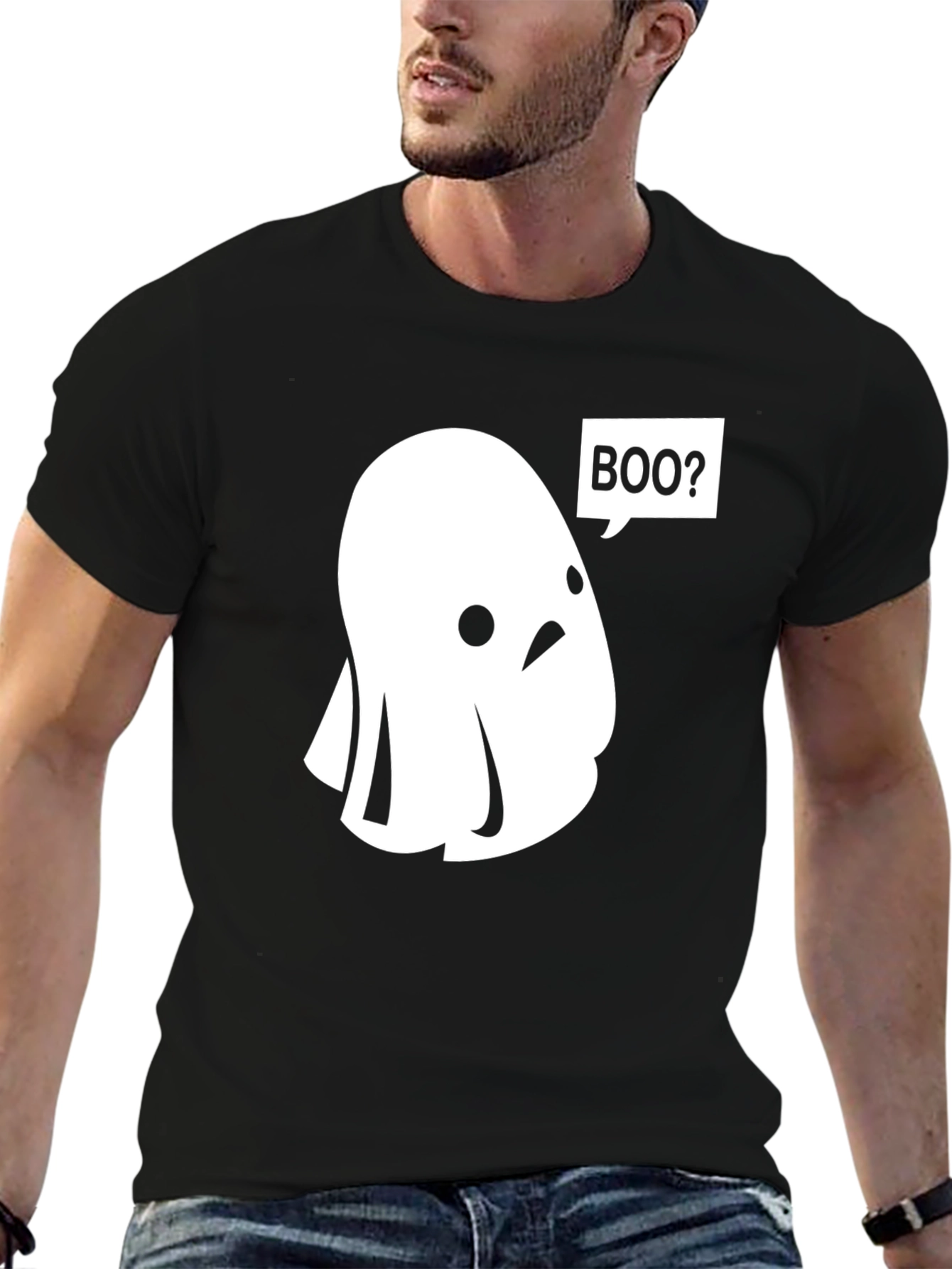 Boo Ghost T-Shirt - Spooky & Cute