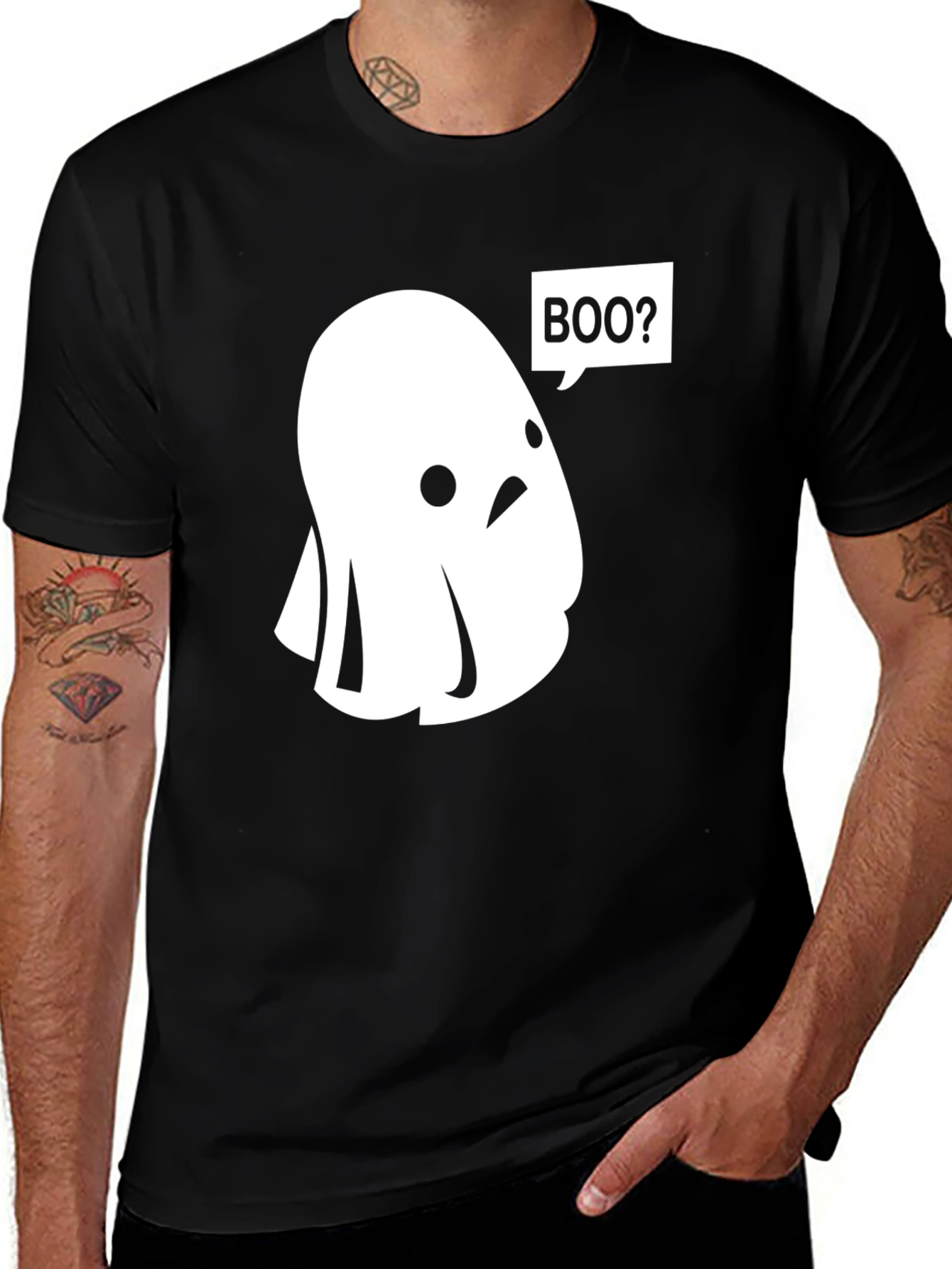 Boo Ghost T-Shirt - Spooky & Cute