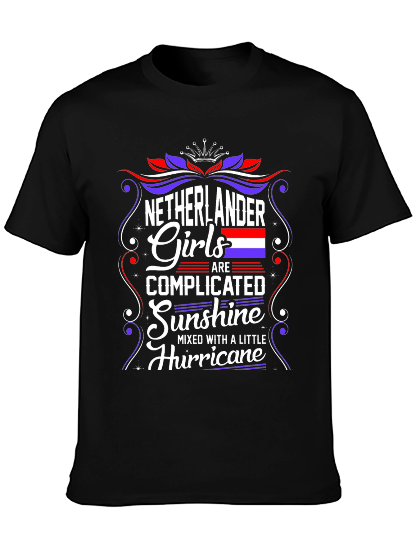 Netherlander Girls T-Shirt: Complicated Sunshine Hurricane