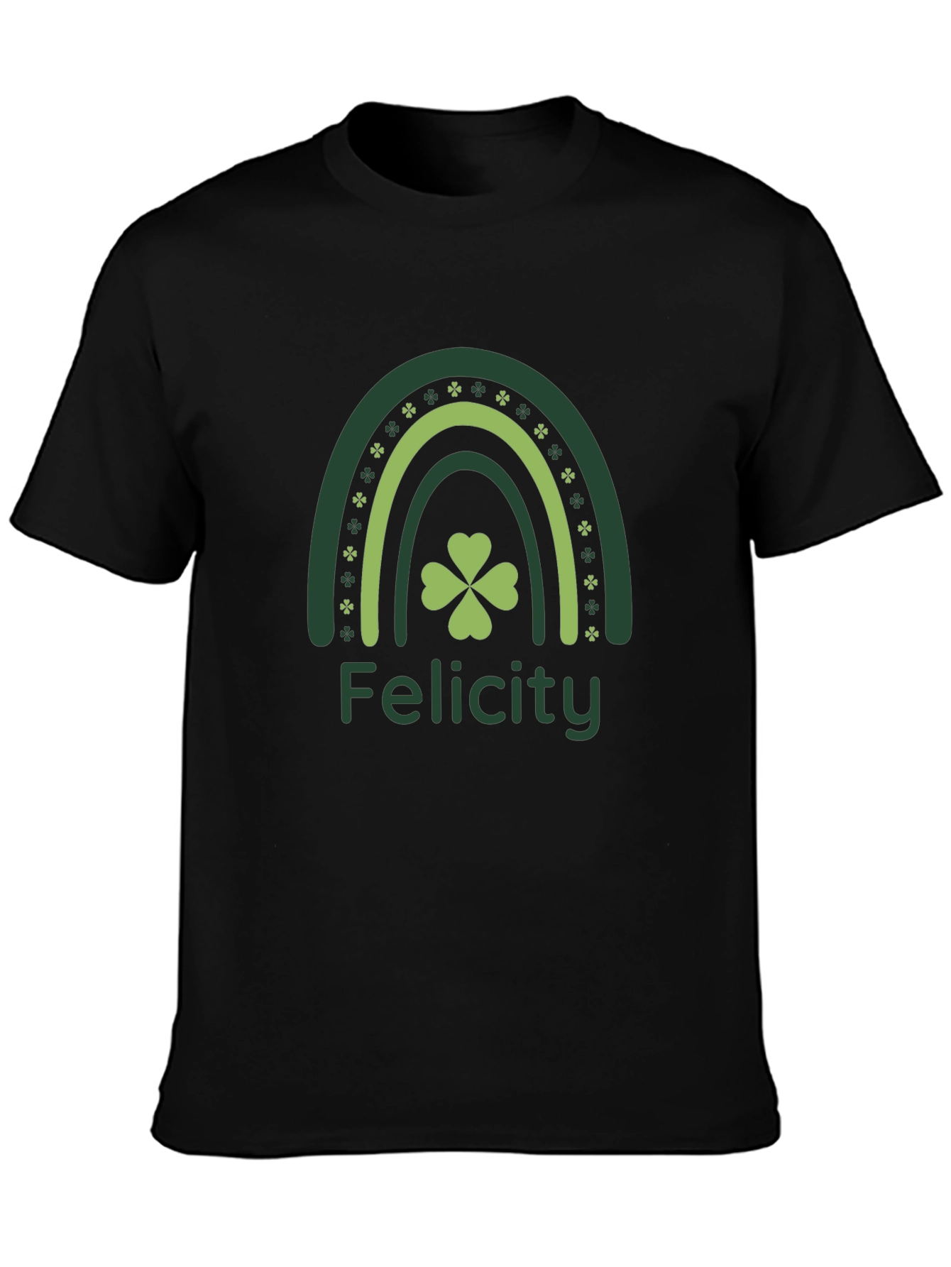 Felicity St. Patricks Day Rainbow Clover T-Shirt