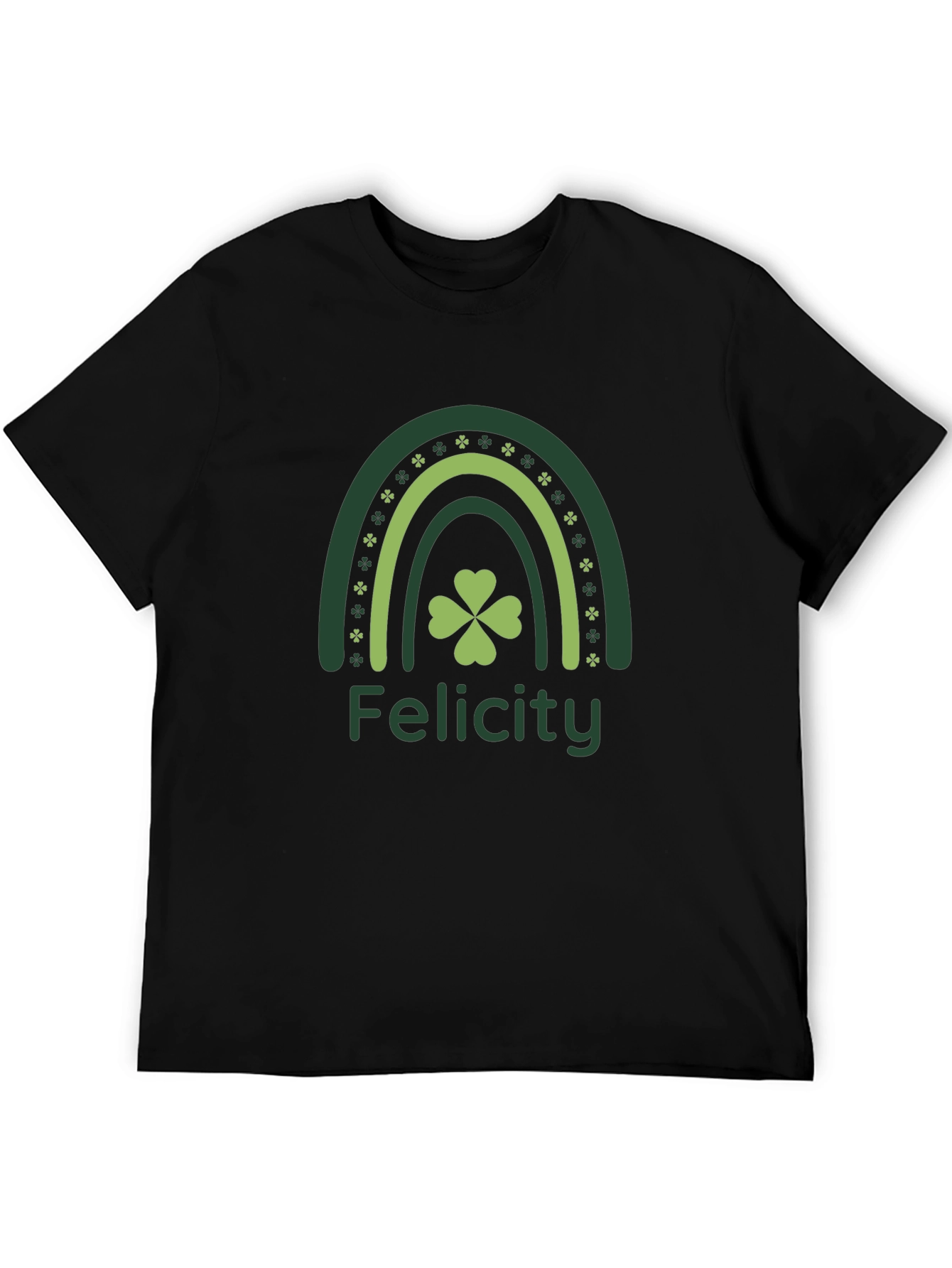 Felicity St. Patricks Day Rainbow Clover T-Shirt