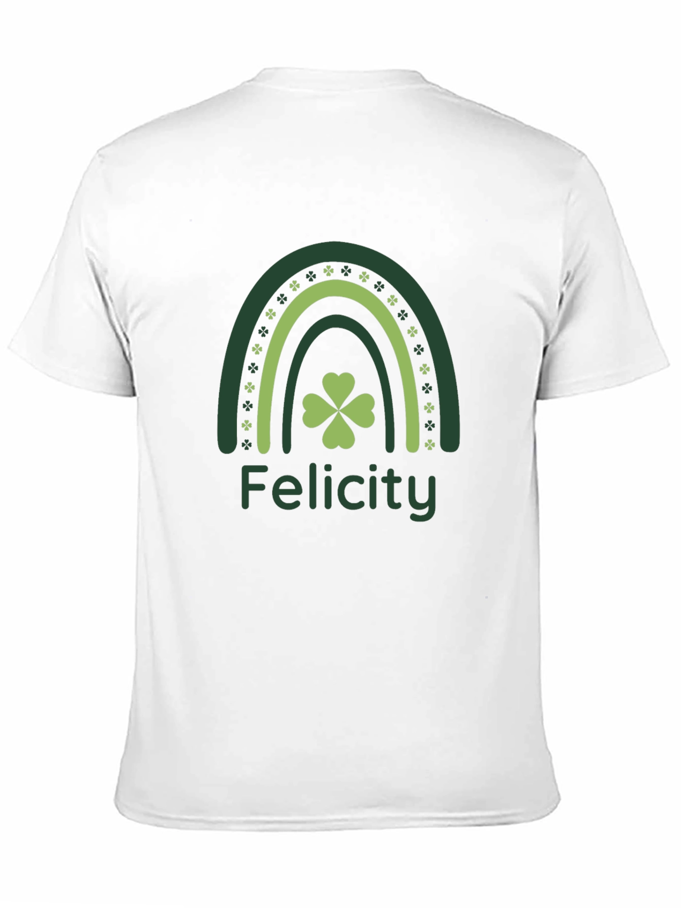 Felicity St. Patricks Day Rainbow Clover T-Shirt
