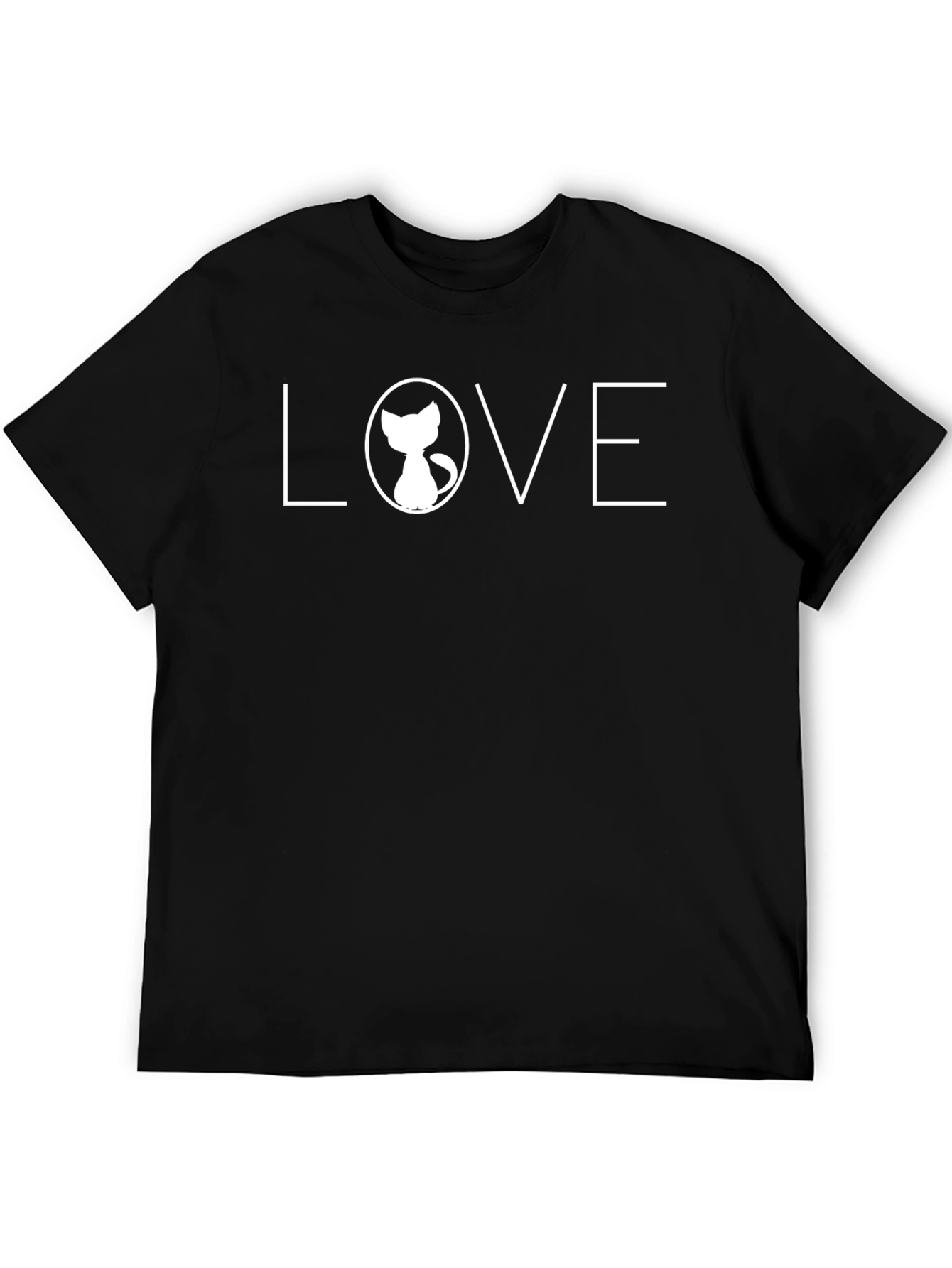 Love Cat Graphic Tee - Soft Cotton Blend