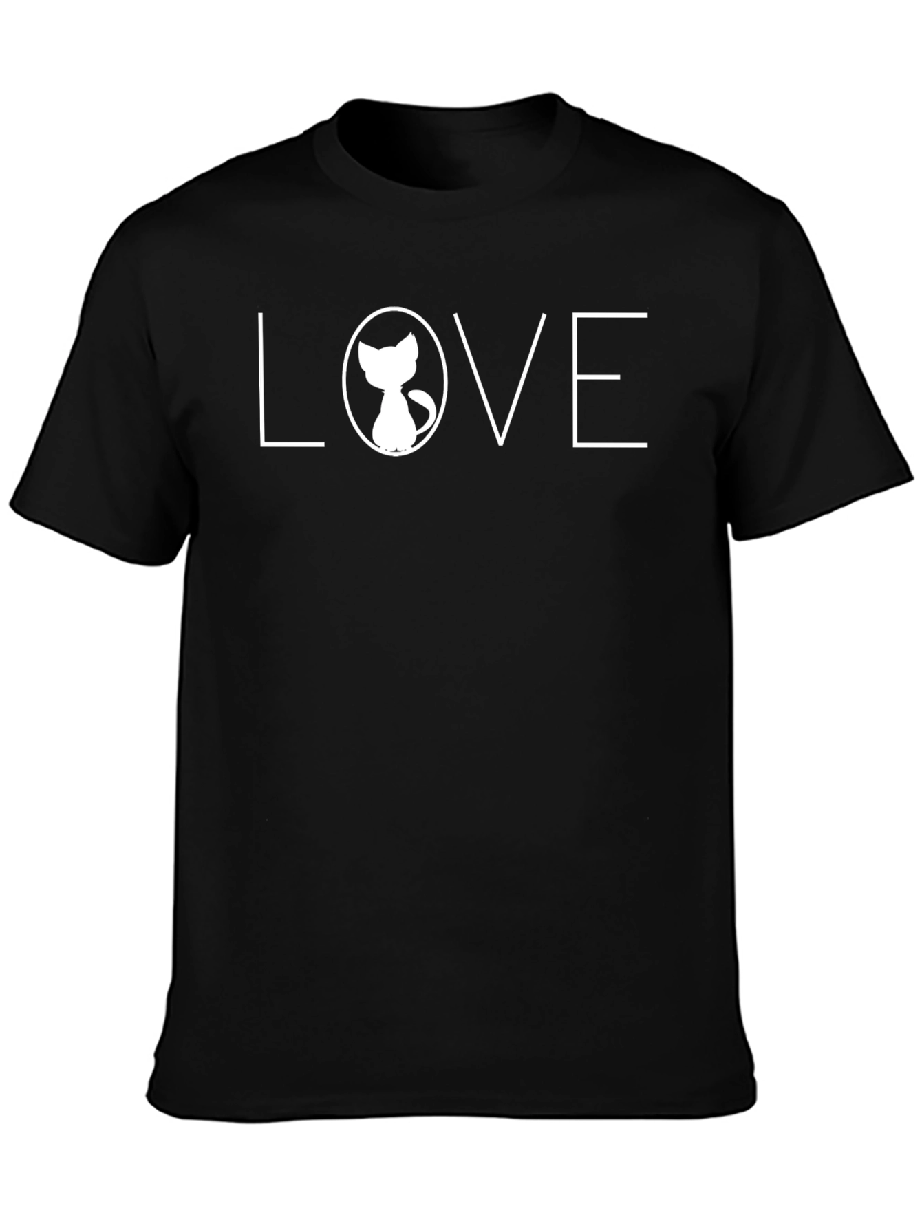 Love Cat Graphic Tee - Soft Cotton Blend