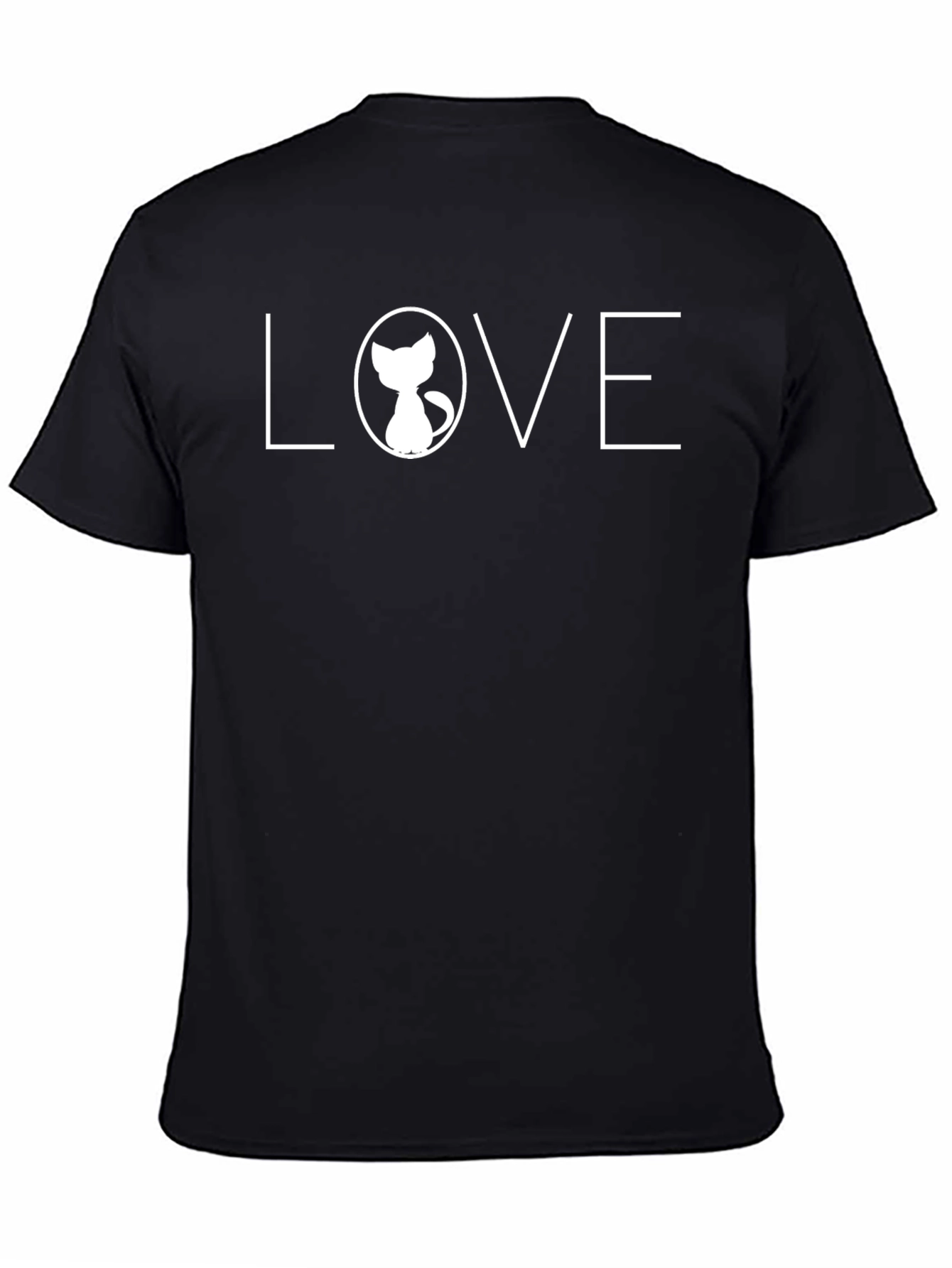 Love Cat Graphic Tee - Soft Cotton Blend