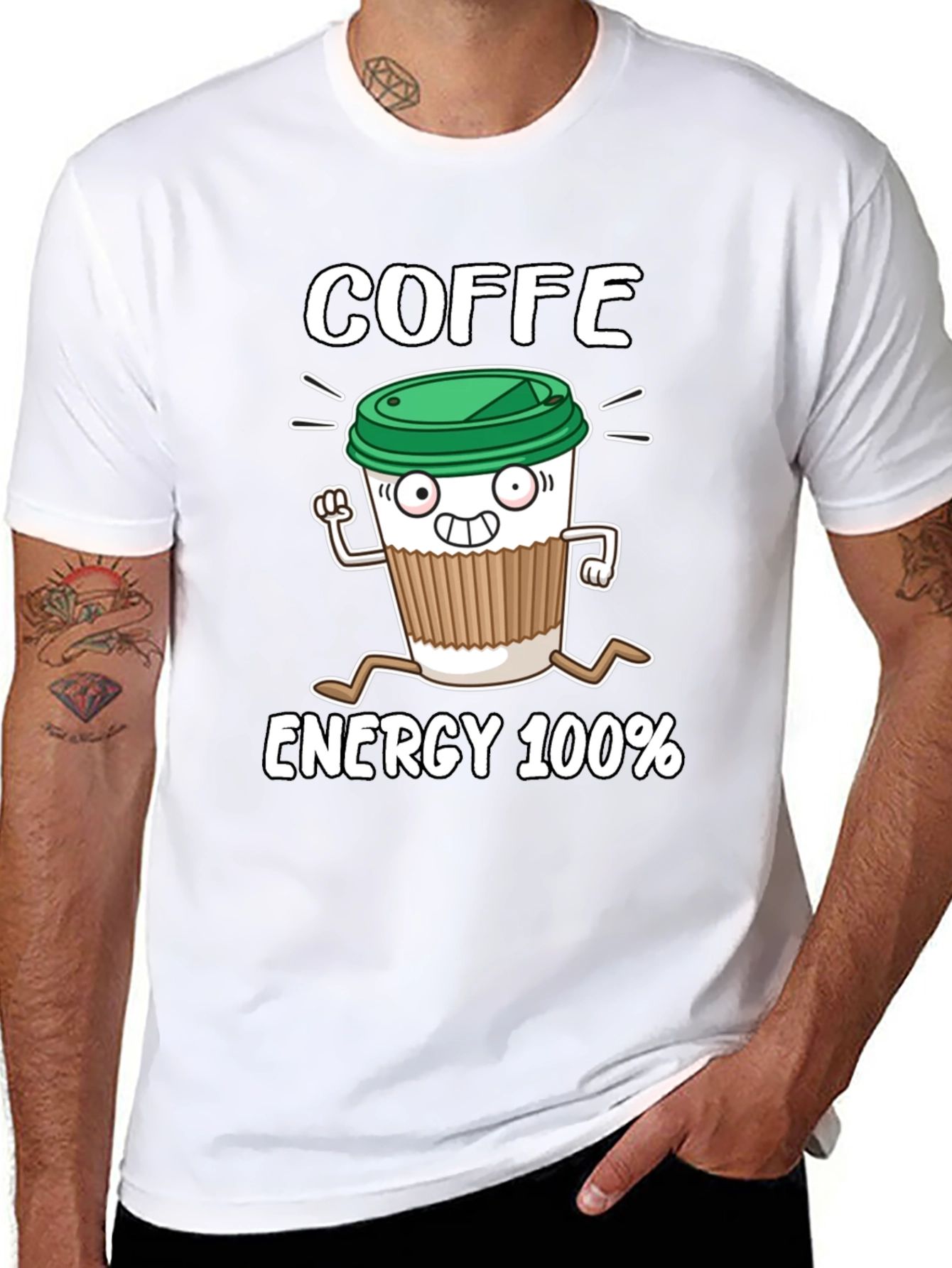 Coffee Energy 100% Graphic T-Shirt