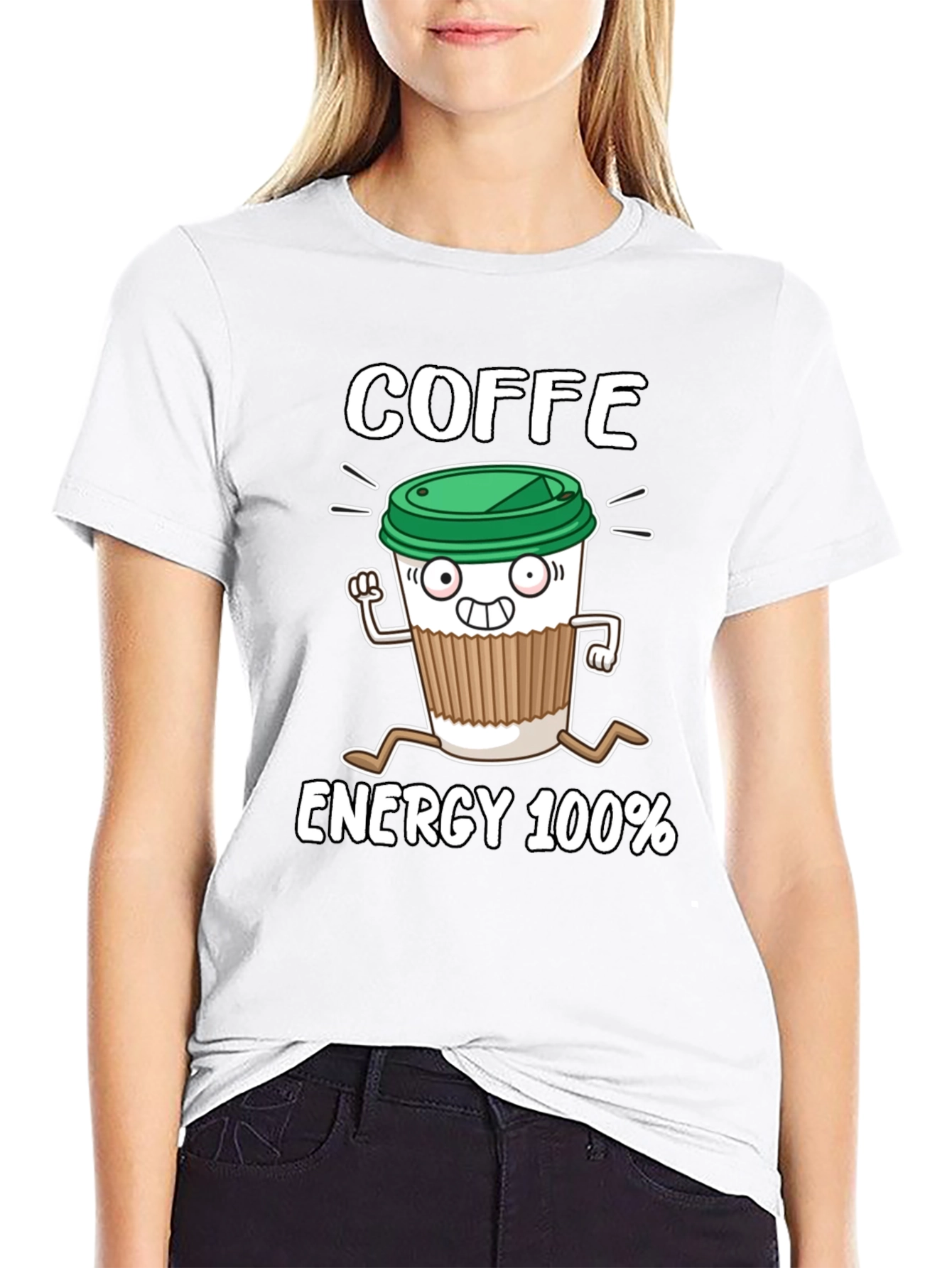Coffee Energy 100% Graphic T-Shirt