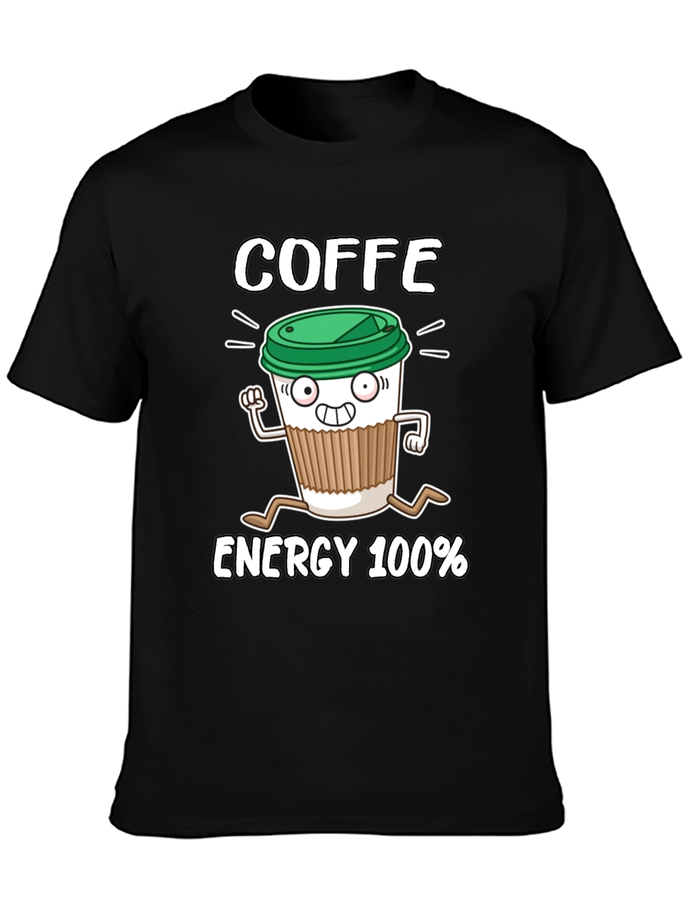 Coffee Energy 100% Graphic T-Shirt