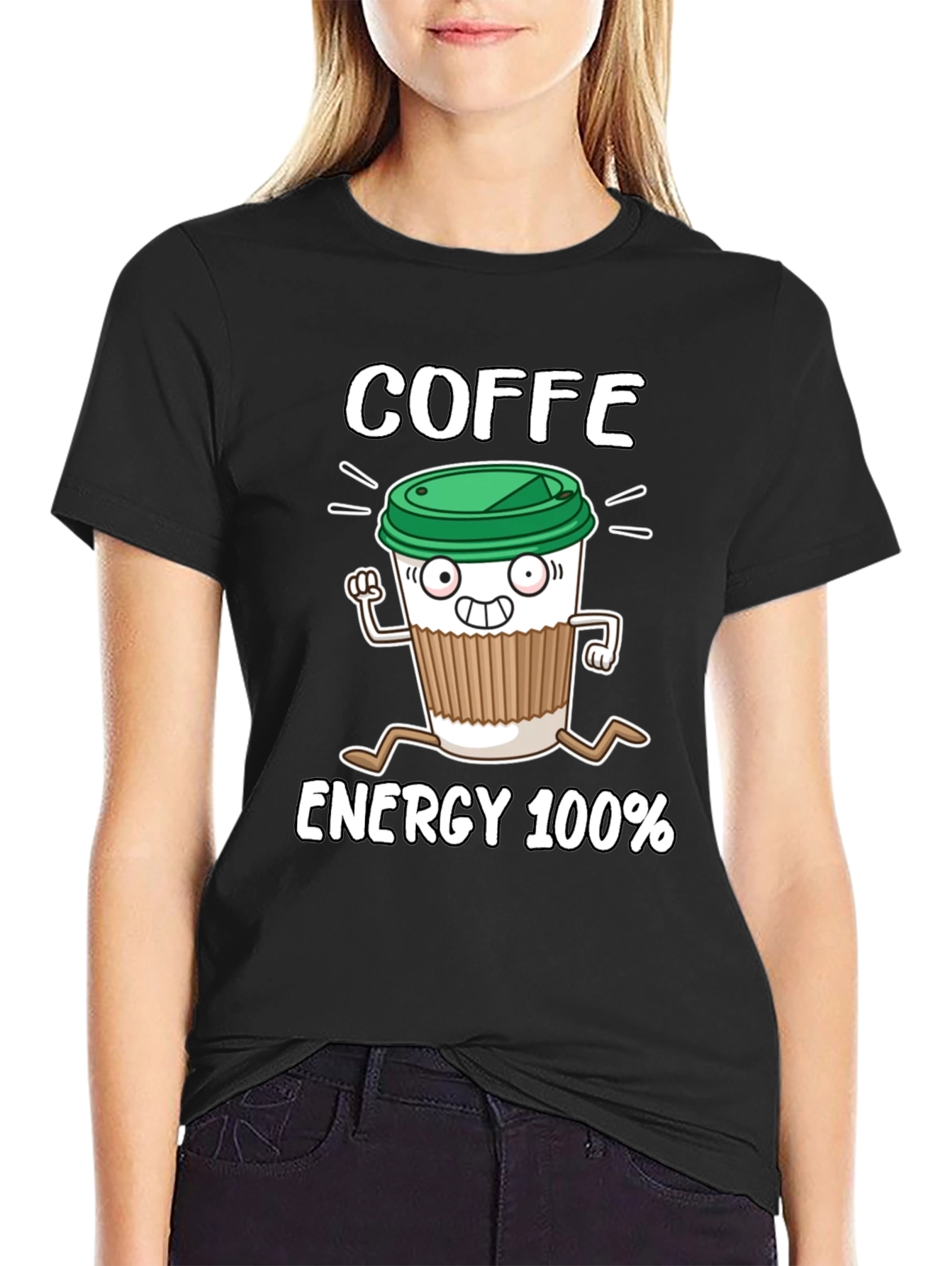 Coffee Energy 100% Graphic T-Shirt
