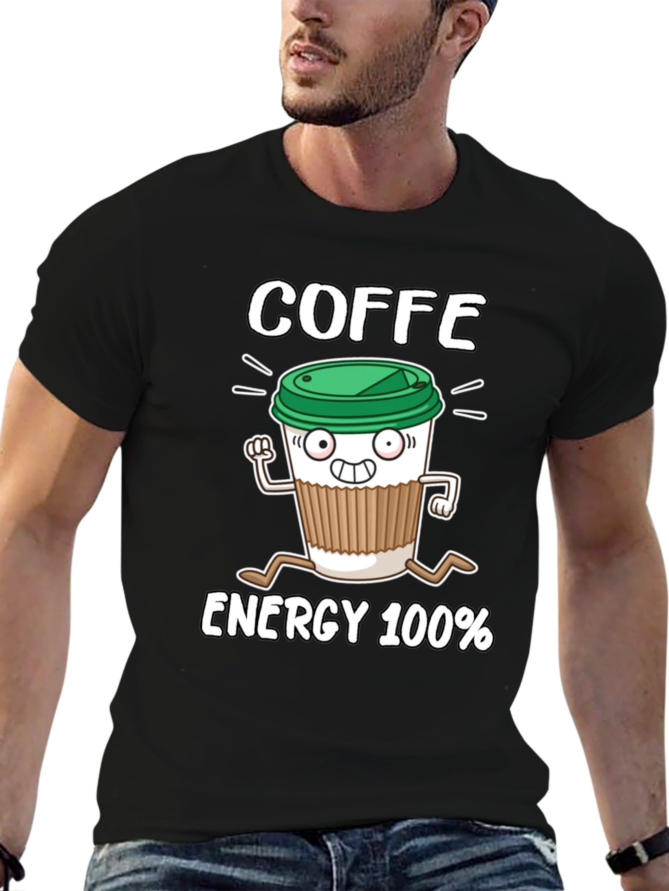 Coffee Energy 100% Graphic T-Shirt