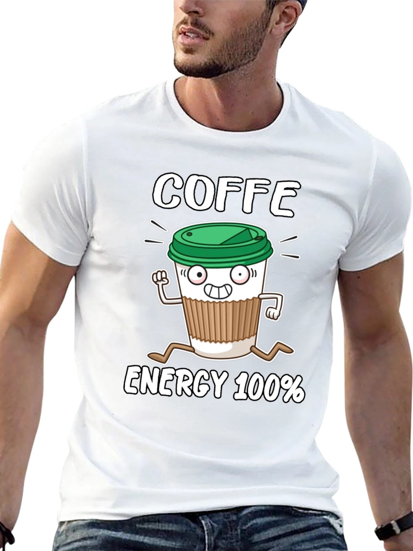 Coffee Energy 100% Graphic T-Shirt