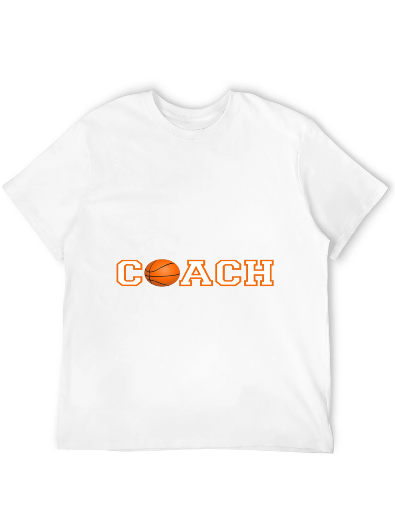 Basketball Coach T-Shirt - Black Cotton Tee