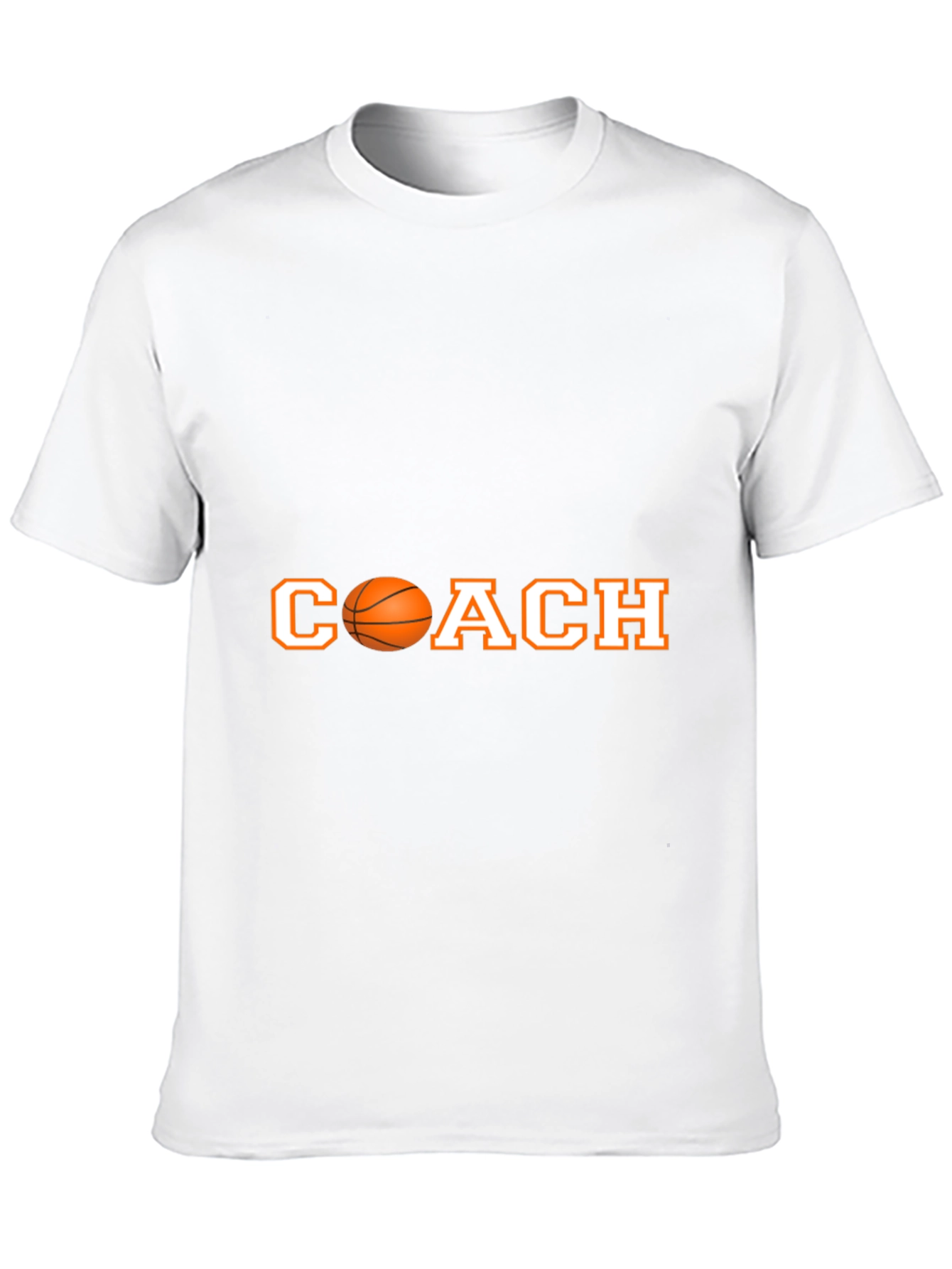 Basketball Coach T-Shirt - Black Cotton Tee
