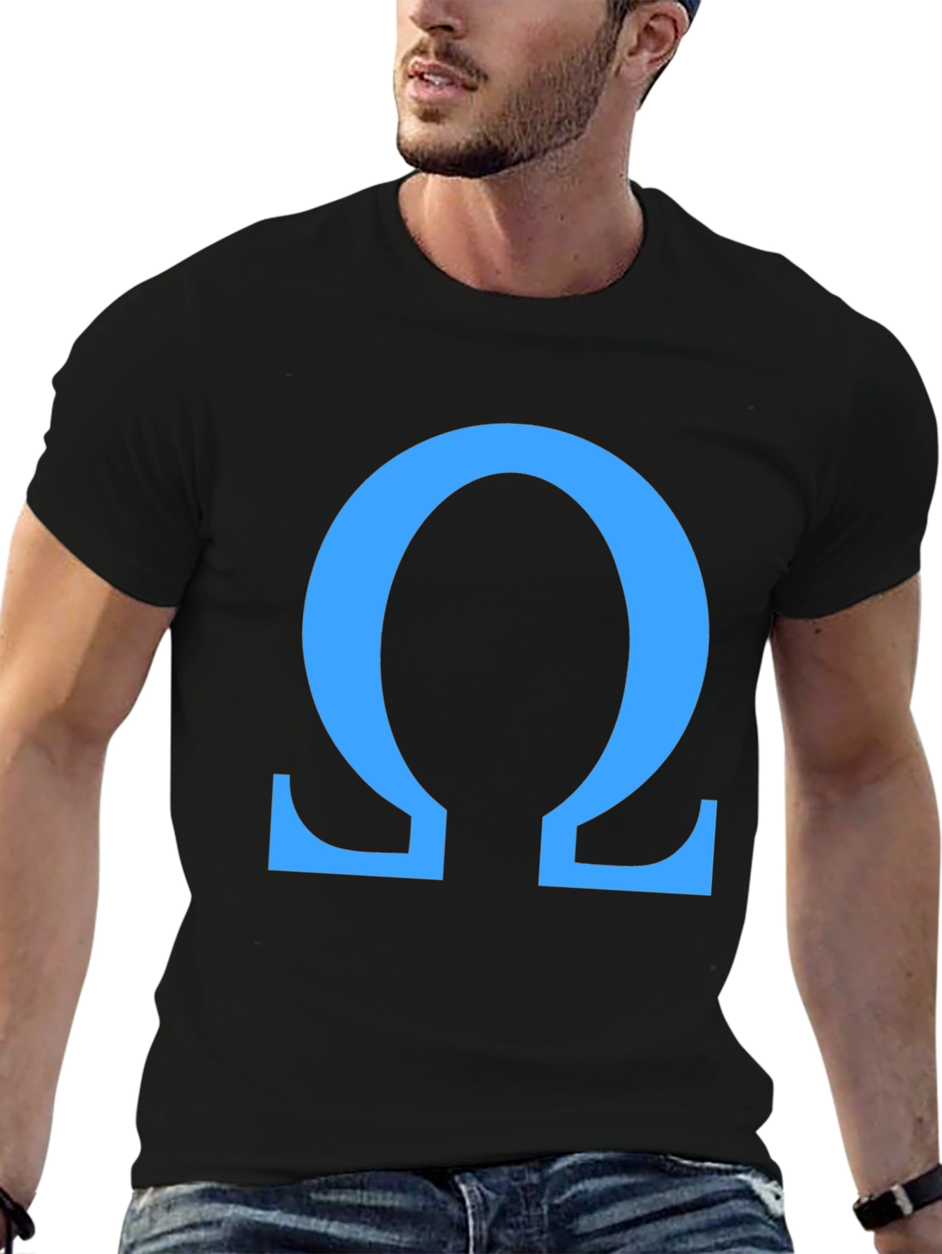 Omega Symbol T-Shirt - Stylish Greek Letter Tee