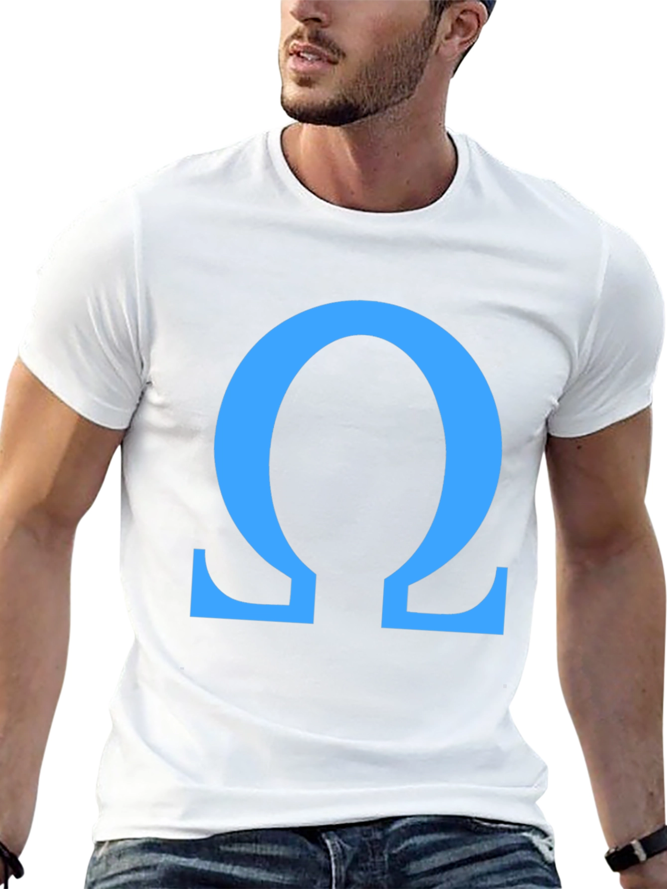 Omega Symbol T-Shirt - Stylish Greek Letter Tee